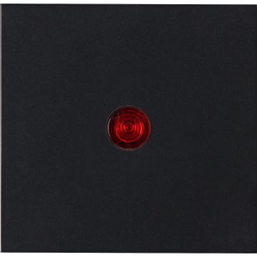 Kopp bedieningswip met rode lens voor controleschakelaar - HK07 mat zwart (490063000)