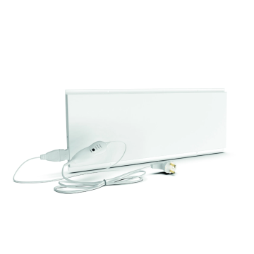 ETHERMA bureauverwarming Wit 80W aansluitsnoer 2m met dimmer + timer (41204)