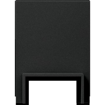 Gira adapter voor kabelinvoer voor kanaal 13 x 25mm - Systeem 55 zwart mat (1068005)