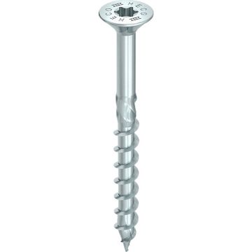 Heco spaanplaatschroeven TX30 met verzonken platkop 6.0x120mm - deeldraad per 100 stuks (61132)