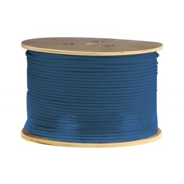 Danicom CAT6a U/UTP kabel stug LSZH rol van 305 meter - blauw (DC-UTP6A-305S-ECA)