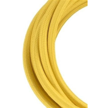 Bailey textielsnoer 3 meter 2x0.75 mm2 - geel (139677)