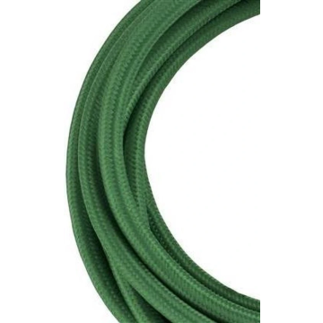 Bailey textielsnoer 3 meter 2x0.75 mm2 - donkergroen (139678)