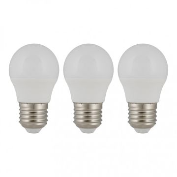 Bailey LED lamp bol E27 3W 250lm warm wit 2700K - 3 stuks (144616)