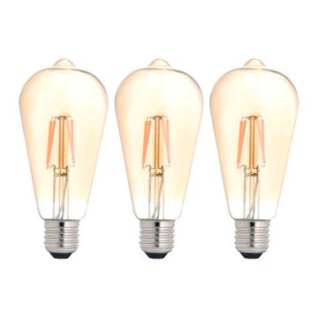 Bailey LED lamp filament peer E27 3W 300lm warm wit 2200K - 3 stuks (142724)