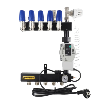 Magnum Basic Staal vloerverwarming verdeler 2 groeps incl A-label pomp (W40002)