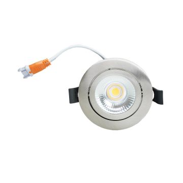 LED Republic waterdichte inbouwspot rond aluminium 5W 450lm 2700K IP65 zaagmaat Ø75mm - diameter 85mm
