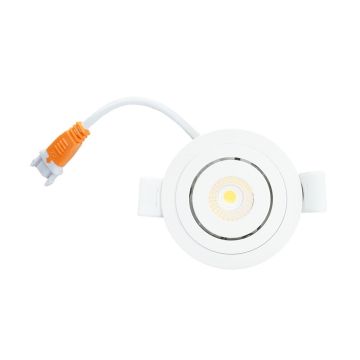 LED Republic waterdichte inbouwspot klein wit 4W 280lm 2700K IP44 zaagmaat Ø53mm - diameter 61