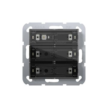 Gira sokkel 3-voudig tastsensor 4 Komfort voor KNX - Systeem 55 (504300)