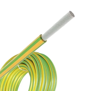 VOBst draad (H07V2-K) 6mm2 vertind Eca groen/geel vertind - per rol 100 meter