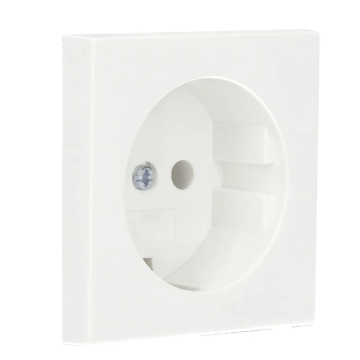 Gira losse centraalplaat met kinderbeveiliging (geleverd zonder stopcontact) - Systeem 55 zuiver wit mat (492127)