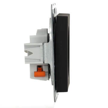 Gira stopcontact zonder randaarde 2-polig - systeem 55 zwart mat (4480005)