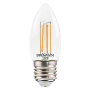 Sylvania LED lamp filament kaars E27 4.5W 470 lm warm wit 2700K (0029374)