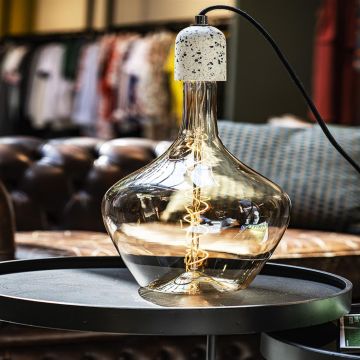 Bailey hanglamp Terrazzo E27 met 1,5 meter textielsnoer - wit (142540)