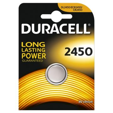 Duracell knoopcel batterij Lithium CR2450 3V - per stuk (D030428)
