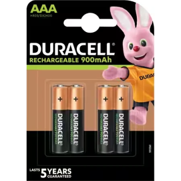 Duracell oplaadbare batterijen Ultra AAA 1,2V - verpakking 4 stuks (D203822)