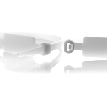WKK colsonband 4.8x220mm met markeerlabel (13X28mm) transparant - per 100 stuks (112136971)