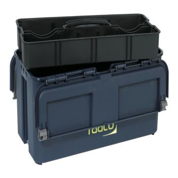 RAACO kunststof gereedschapskist Compact 15 incl. tussenschotten 426x170x215mm - blauw (136563)