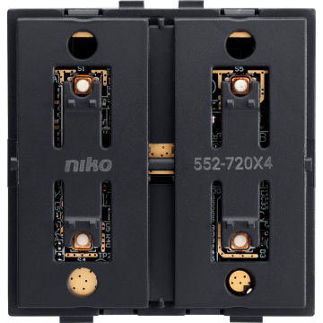 Niko draadloze schakelaar met batterij, viervoudig, Zigbee®, zonder sokkel