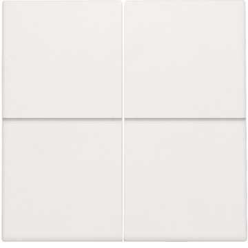 Niko afwerkingsset voor viervoudige elektronische schakelaar of drukknop - wit (101-31008)