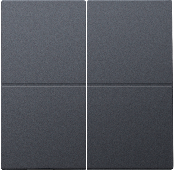 Niko afwerkingsset voor viervoudige elektronische schakelaar of drukknop, anthraciet