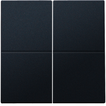 Niko afwerkingsset voor viervoudige elektronische schakelaar of drukknop, zwart