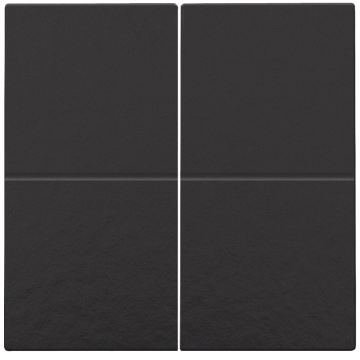 Niko afwerkingsset voor viervoudige elektronische schakelaar of drukknop, piano black coated