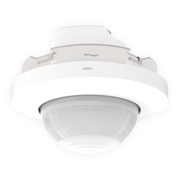 Niko Aanwezigheidsmelder P46LR, DALI-2, secundair en BMS, 32-37 m, 360°, wit voor inbouwdoos (353-750021)