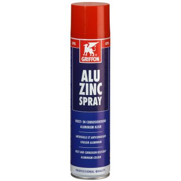 GRIFFON Alu Zincspray aluminium kleurige zinkcoating - spuitbus 400ml - grijs (1233515)