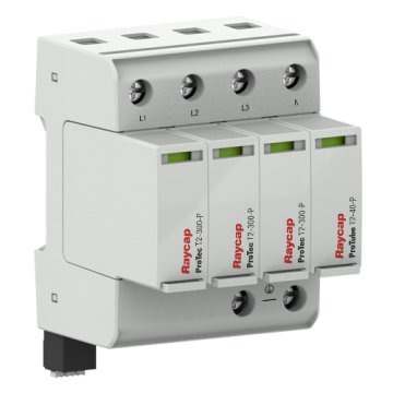 Raycap ProTec overspanningsbeveiliging type 2 3P+N (TT, TN-S) 50kA met meldcontact DIN-rail (RA-59.0122)
