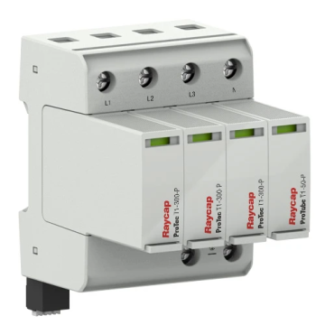 Raycap ProTec overspanningsbeveiliging type 1+2 3P+N (TN-S) 50kA met meldcontact DIN-rail (RA-59.0042)