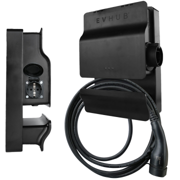 EVHUB laadpaal 11kW type 2 vaste kabel 5 meter - zwart (LP-HDDE721NWJ)