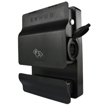 EVHUB laadpaal 22kW type 2 socket met pasjessysteem - zwart (LP-ZW5WWNYE3P)
