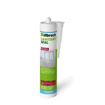 illbruck sanitairkit siliconenkit bouwkit - koker 310ml - helder wit (FA201)