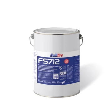 Nullifire brandwerende acrylaatcoating voor steenwolplaat FB750 max 240 min - blik 5 liter - wit (FS712)