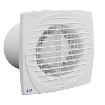 WEHA inbouwventilator met timer voor wand/plafondmontage Ø100mm 60m3/h (20100255)