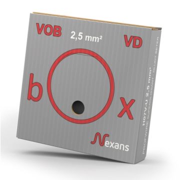 NEXANS VOB draad (H07V-U) 2.5mm2 grijs rol 100 meter (10564793)