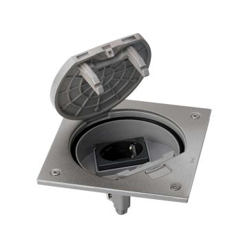 Simon K45 waterdichte vloerstopcontact - Messing IP66 (KSE0/23/71)