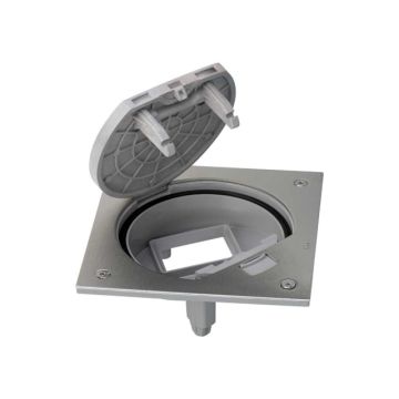 Simon K45 waterdichte vloerstopcontact - RVS IP66 (KSE0/23/72)