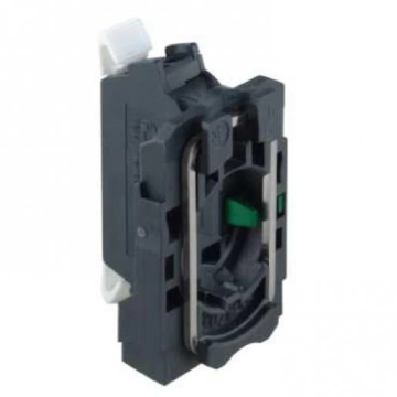 Schneider Electric Harmony XB5 drukknophouder Ø22mm 1NO veerklem IP20 - wit (ZB5AZ1015)