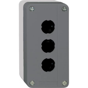 Schneider Electric Harmony XALD lege drukknopkast 3 gaten - grijs (XALD03)