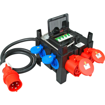 Kopp 6-voudige verdeelkast 32A 5-polig 400V IP44 (128904006)