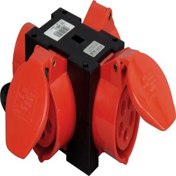 Kopp 3-voudig verdeelblok 16A 5-polig (129206008)