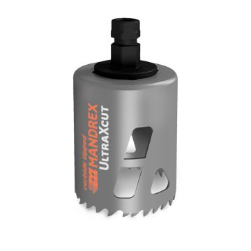 Mandrex UltraXcut klokboor carbide MXqs all purpose Ø 76mm 60mm diep met adapter (MHTQ0076B)