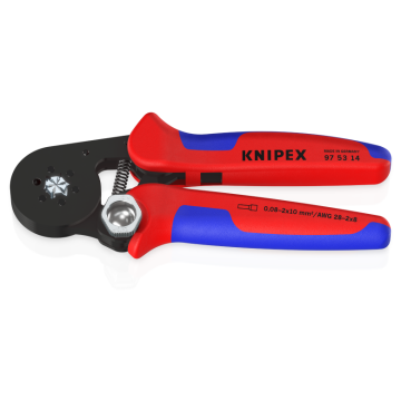 KNIPEX krimptang adereindhulzen zij-invoer 180mm (97 53 14)