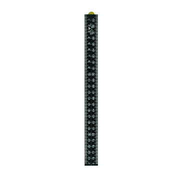 Schuil duimstok kunststof zwart 1 meter (8625)