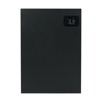 Eurom alutherm sani elektrische kachel voor badkamer 800W, met WiFi en app - zwart (361025)