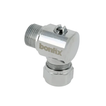 Bonfix kogelstopkraan haaks buitendraad x knel 3/8" x 15mm (schroevendraaier) (93688)