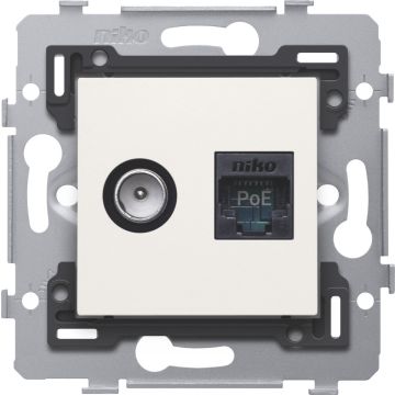 Niko communicatie stopcontact - Original white ( 101-79238)