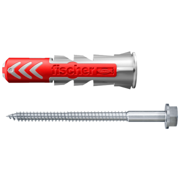 Fischer DuoPower plug 10x50 met zeskantschroef - 25 stuks (535461)